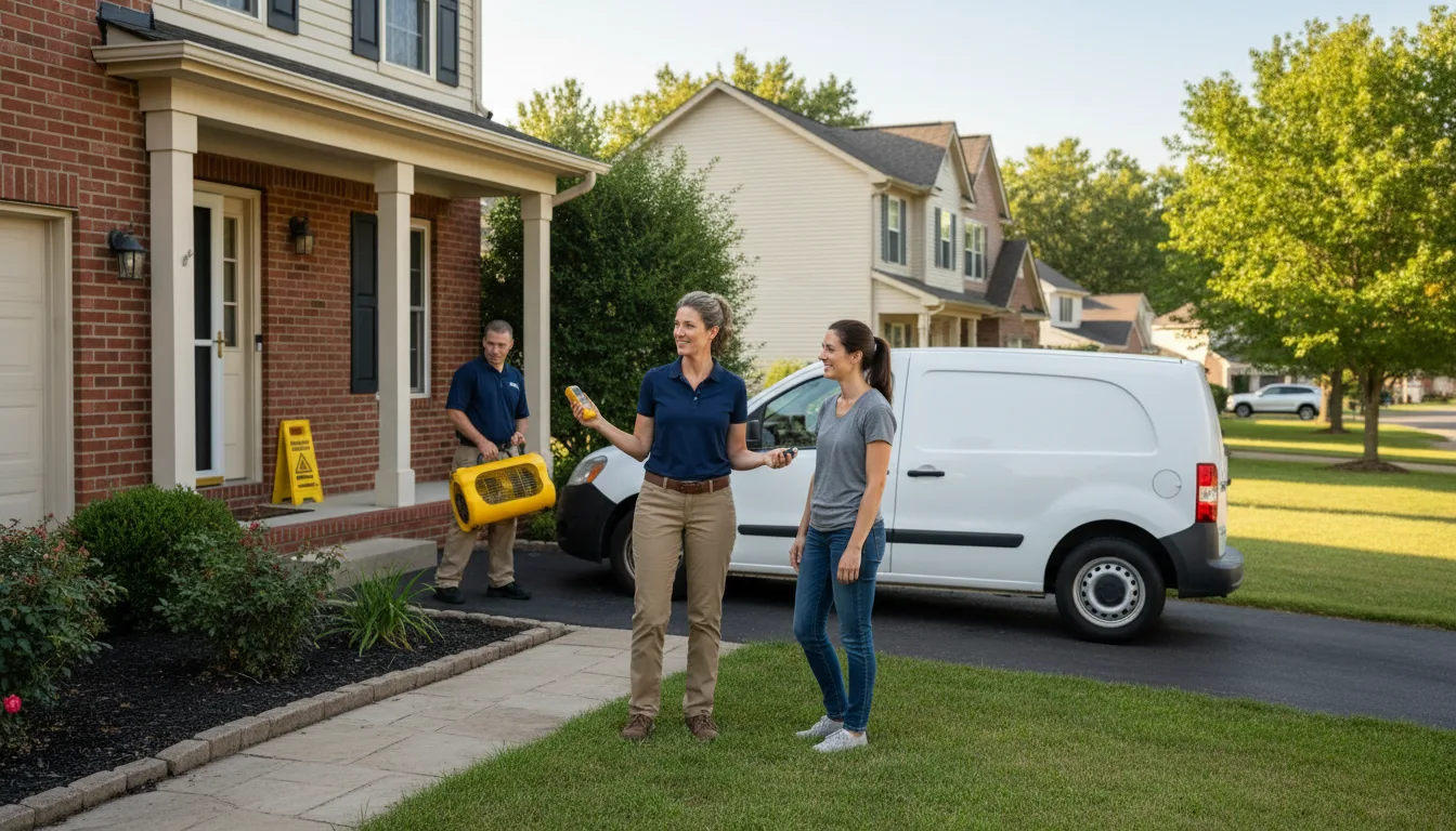 Residential water damage restoration in Aurora, NE
